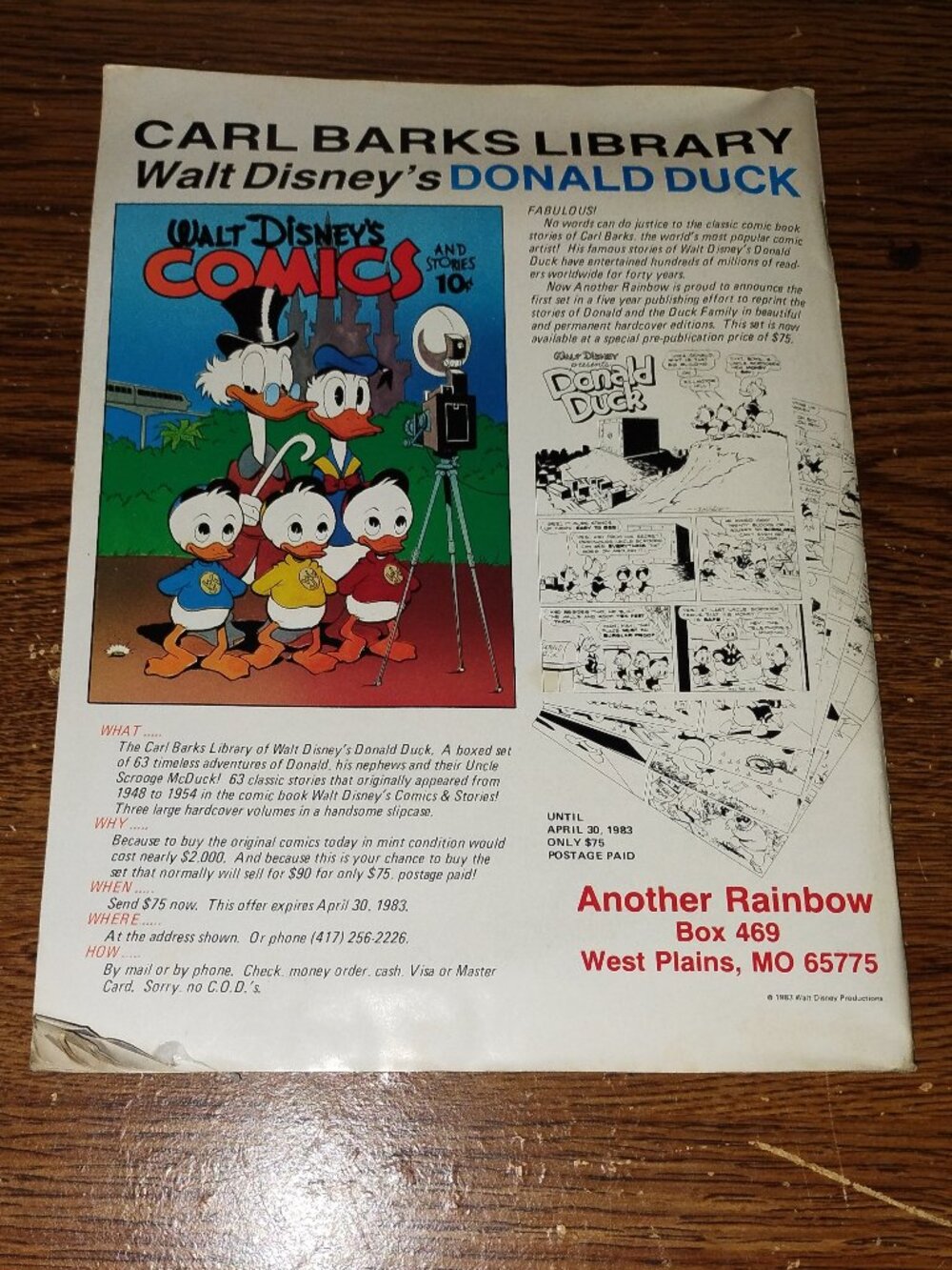 Comic Collector Magazine #1 (Spring 1983) - Picture 2 of 3